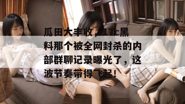 瓜田大丰收,17c黑料那个被全网封杀的内部群聊记录曝光了,这波节奏带得飞起!
